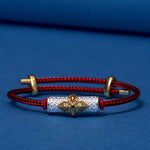 Buddha Stones Copper Luck Red String Bracelet