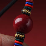 Buddha Stones Cinnabar Lucky Bead Keep Away Evil Spirits Necklace Pendant