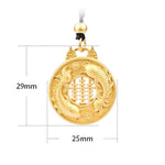Buddha Stones Gold Plated Copper Koi Fish Strength Necklace Pendant