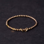 Buddha Stones "Wishing You Balance and Strength" Brass Bracelet Includes Gift Message Card