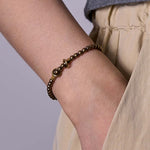 Buddha Stones "Wishing You Balance and Strength" Brass Bracelet Includes Gift Message Card
