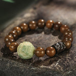 FREE Today: Calm Healing Sandalwood Bodhi Seed PiXiu Ebony Wood Bead Bracelet