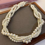 Elegant Statement Pearl Necklace