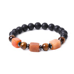 Buddha Stones Various Crystals Lava Rock Calm Bracelet