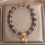 Buddha Stones Amethyst Increases Nobility Bracelet