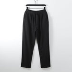 Buddha Stones Solid Color Cotton Linen Casual Loose Men's Pants With Pockets
