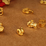 Buddha Stone 999 Solid Gold Red String Belly Chain