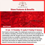 Buddha Stones Amethyst Red Crystal White Crystal Pumpkin Inner Peace And Healing Bracelet