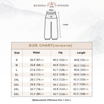 Buddha Stones Flower Leaves Pattern Loose Harem Trousers Women's Yoga Pants