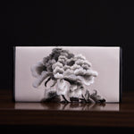 Buddha Stones Peony Flower Su Embroidery Journey Shopping Long Purse Handbag