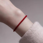 Buddha Stones Red String Jade Connection Bracelet