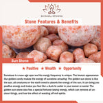 Buddha Stones "Wishing You Light and Happiness" Sun Stone Bracelet Includes Gift Message Card