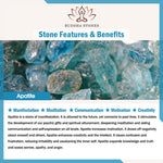 Buddha Stone 3mm Natural Apatite Ultra-thin Beads 14k Gold Plated Copper Creativity Triple Wrap Bracelet
