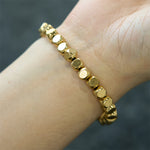 Buddha Stones Brass Copper Good Luck Healing Bracelet
