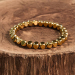 Buddha Stones Brass Copper Good Luck Healing Bracelet
