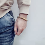 Buddha Stones Brass Copper Good Luck Healing Bracelet