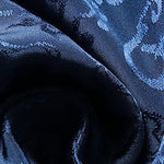 Buddha Stones 2Pcs Men's Tang Suit Koi Fish Pattern Frog-Button Long Sleeve Shirt Pants Set