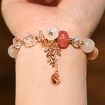 Buddha Stones "Wishing You Light and Happiness" Sun Stone Bracelet Includes Gift Message Card