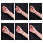 Buddha Stones 999 Gold Mini Bead Handmade Flower Design Luck Protection Rope Bracelet