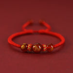Buddha Stones Handmade Red Agate Chinese Zodiac Red String Braided Protection Bracelet