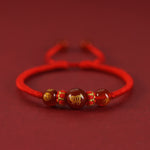 Buddha Stones Handmade Red Agate Chinese Zodiac Red String Braided Protection Bracelet
