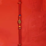 Buddha Stones Red String Eight Thread Peace Knot Year Of The Snake Protection Braided Bracelet