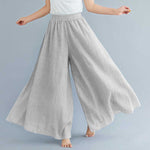 Buddha Stones Women Casual Loose Cotton Linen Wide Leg Pants For Yoga Dance