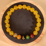 Buddha Stones Five Elements Various Agate Jambhala Luck Bracelet