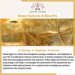 Buddha Stones Five Elements Various Agate Crystal Sun Stone Wisdom Bracelet