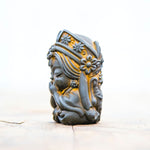 Buddha Stones Handmade Zakiram Iron Powder Rust Cast Resin Statue Zen Home Decoration