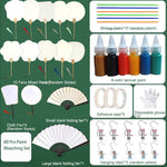 Buddha Stones DIY Chinese Lacquer Fan Blank Painting Handheld Fan