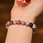 Buddha Stone Various Crystals Malachite Lazurite Lapis Lazuli Hemimorphite Calmness Bracelet