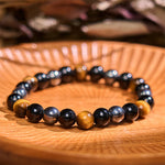 Buddha Stone Various Crystals Malachite Lazurite Lapis Lazuli Hemimorphite Calmness Bracelet
