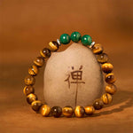 Buddha Stone Various Crystals Malachite Lazurite Lapis Lazuli Hemimorphite Calmness Bracelet