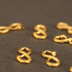 Buddha Stones 999 Gold Year of the Snake Eternal Endless Knot Infinity Handmade Luck Bracelet