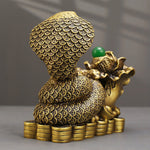 Buddha Stones Year Of The Snake Copper Coins Ingots Cabbage Brass Statue Home Decoration (Extra 30% Off | USE CODE: FS30)