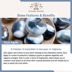 Buddha Stone Various Crystals Malachite Lazurite Lapis Lazuli Hemimorphite Calmness Bracelet