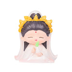 Buddha Stones Meditation Avalokitesvara Lotus Boy Girl Resin Statue Harmony Home Decoration