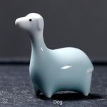 Buddha Stones Chinese Zodiac Ceramic Tea Pet Home Decoration
