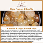 Buddha Stones Natural Topaz Color Change PiXiu Wealth Bracelet