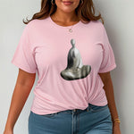 Buddha Stones Gray Formless Buddha Pattern Cotton Tee T-shirt