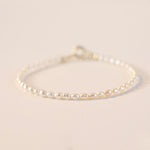 Buddha Stones 2mm Natural Pearl Ultra-thin Beads 14k Gold Plated Copper Wisdom Bracelet