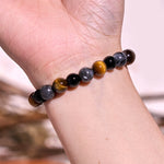 Buddha Stone Various Crystals Malachite Lazurite Lapis Lazuli Hemimorphite Calmness Bracelet