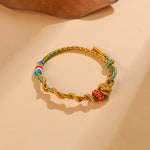 Buddha Stones Colorful String Snake Dragon Year of the Snake Luck Bracelet
