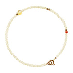 Buddha Stones 2mm Ultra-thin Citrine 14K Gold Plated Copper Beads Protection Bracelet