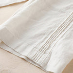 Buddha Stones Casual Plain Color Side Pleats Rayon Women's Wide Leg Pants With Pockets