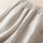 Buddha Stones Casual Plain Color Side Pleats Rayon Women's Wide Leg Pants With Pockets