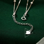 Buddha Stones 925 Sterling Silver Ginkgo Leaf Double Layer Protection Anklet