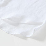 Buddha Stones Daily Frog-Button Stand Collar Short Sleeve Linen Men's Shirt