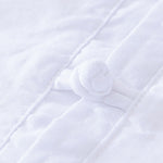 Buddha Stones Soft Plain Frog-button Crew Neck Cotton Linen Half Button Men's Shirt